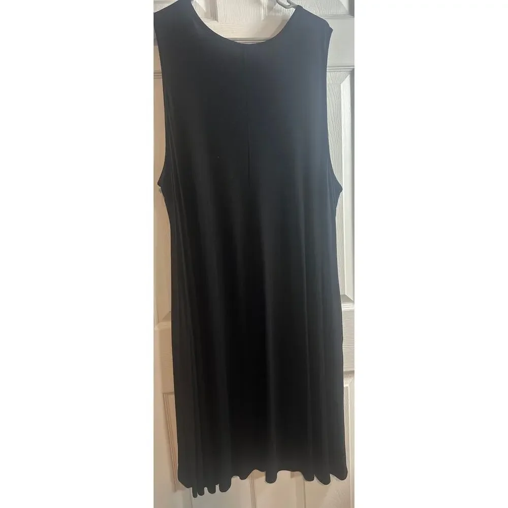 Lane Bryant Sleeveless Swing Dress – Black – Size 26 - Picture 6 of 7